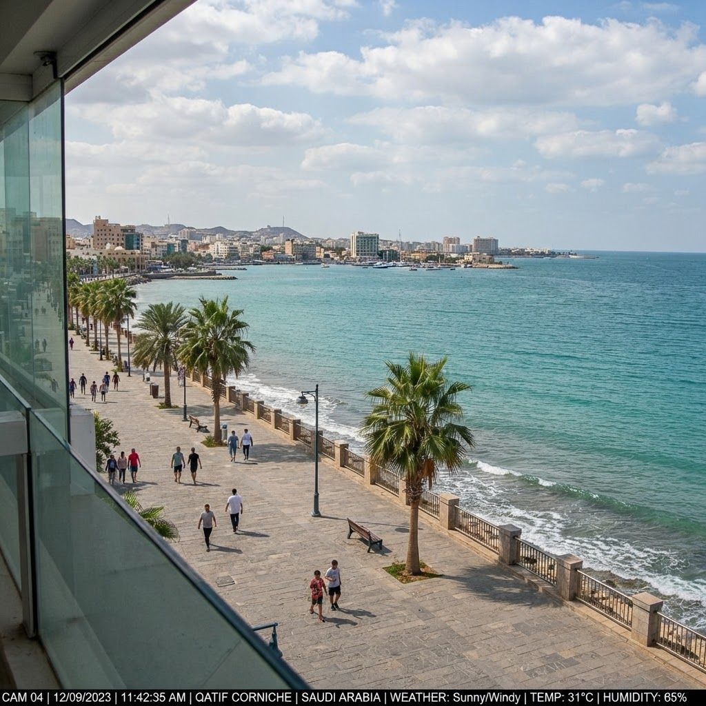 Coastal corniche weather webcam view near your area