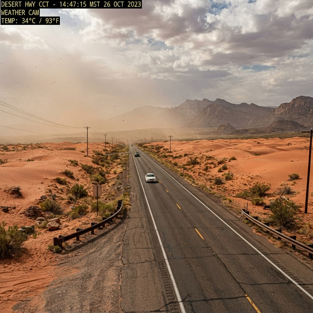 Desert highway weather webcam view near your area